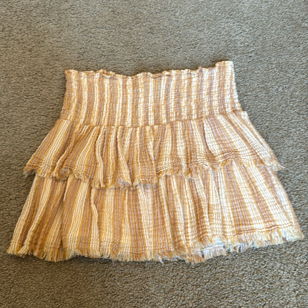Yellow Striped Aerie Skirt
